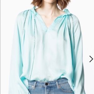Zadig & voltaire beaded blouse